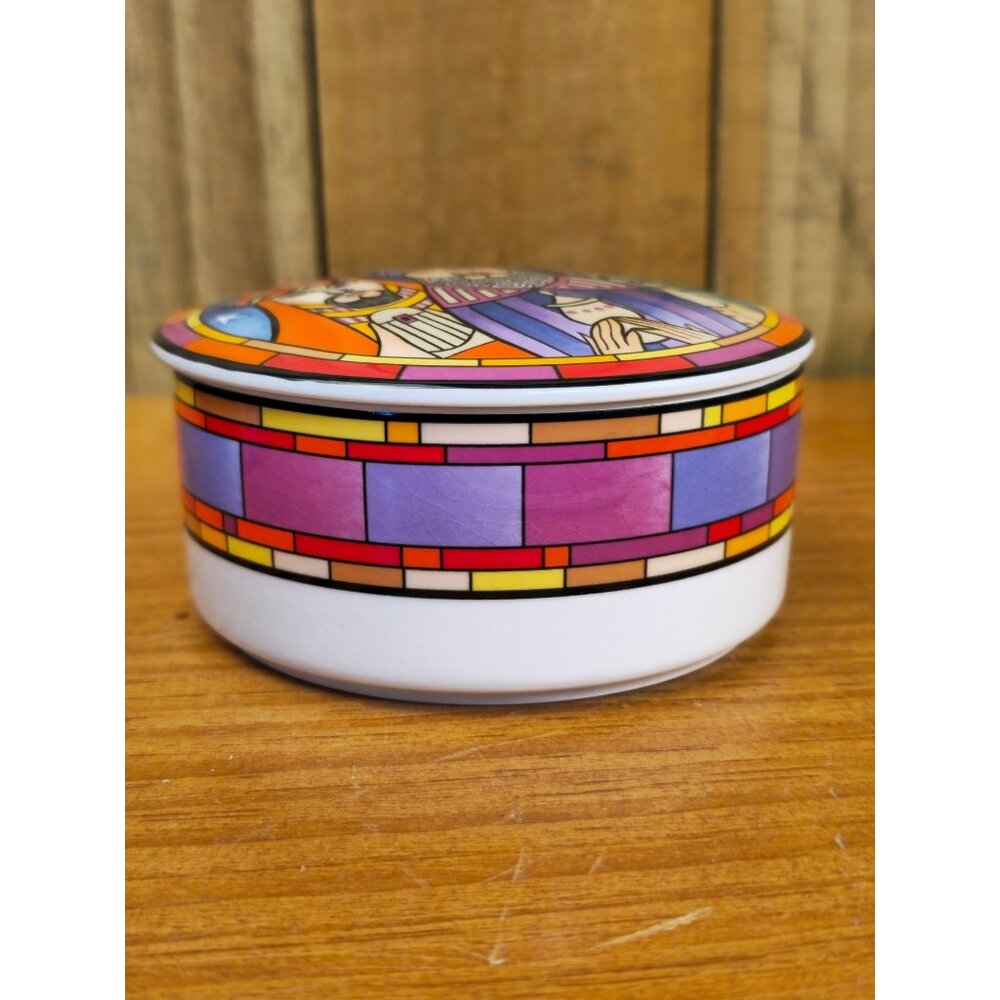 Mikasa Three Wise Men Porcelain Trinket Box Candy Dish